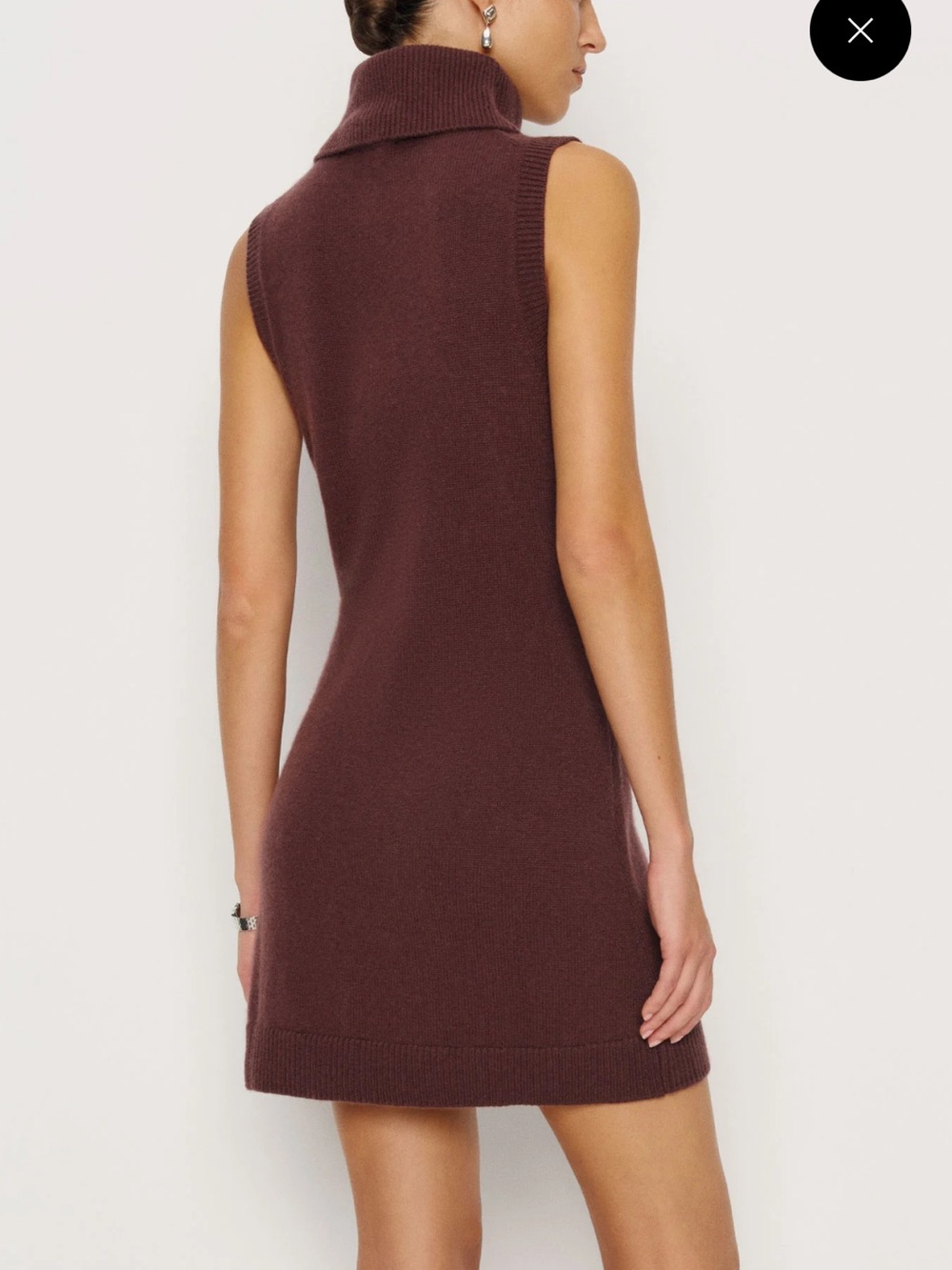 NWT New with Tags Reformation Women’s Holland Cashmere Turtleneck Sweater Dress - Picture 6 of 9